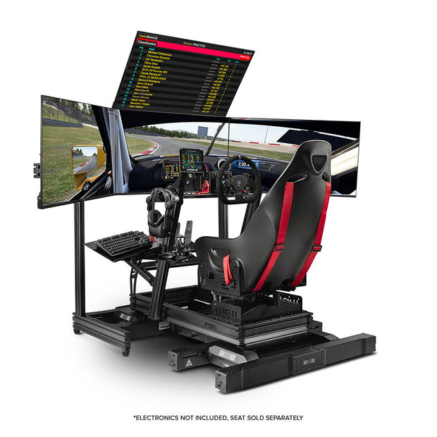 Next Level Racing F-GT Elite Formula & GT Aluminium Profile Simulator Cockpit - Wheel plate Edition