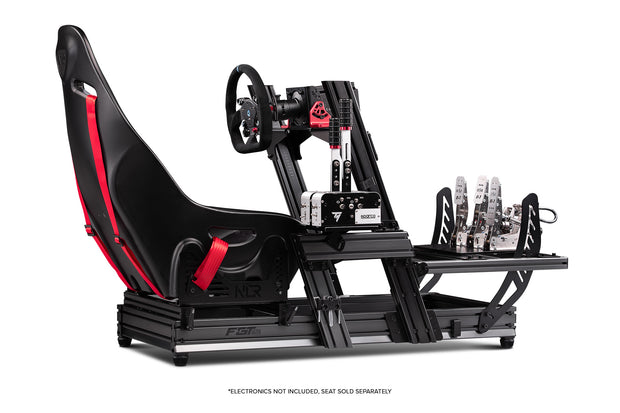 Next Level Racing F-GT Elite Formula & GT Aluminium Profile Simulator Cockpit - Front & Side Mount
